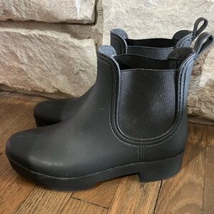 Jeffrey Campbell Black Chelsea Ankle Boots
